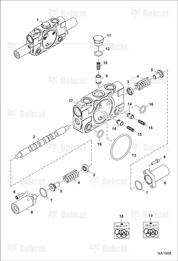 Hydraulic Control Valve (Bucket Section)