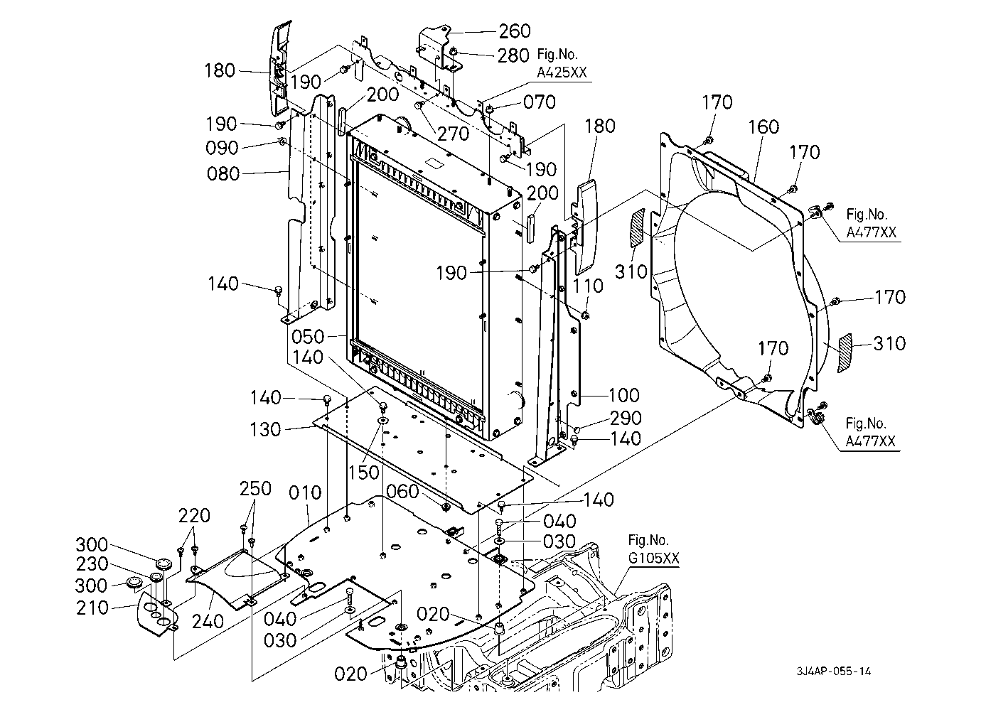 Cooler Unit (Radiator) [W/O Front Pto]