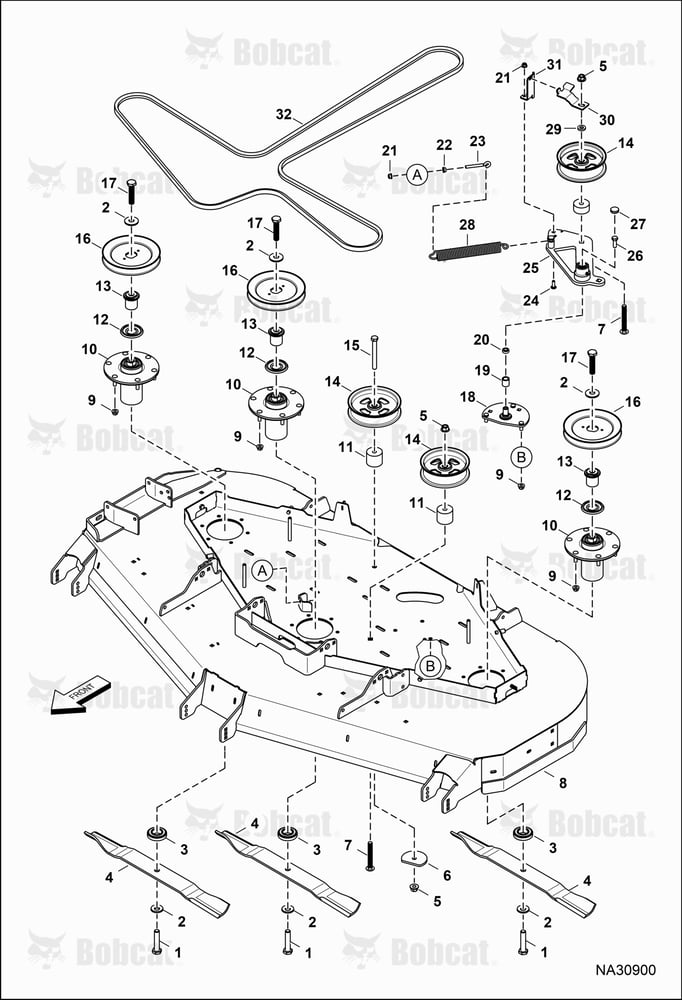 BELTS, Pulleys & Blades (72")