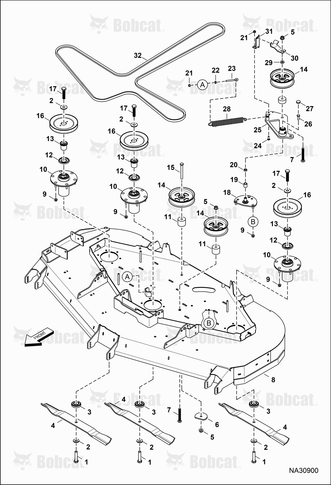 BELTS, Pulleys & Blades (72")