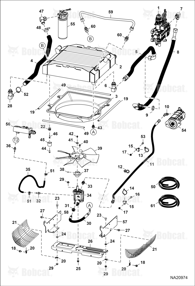 Hydrostatic Circuitry (Rear Cooling)