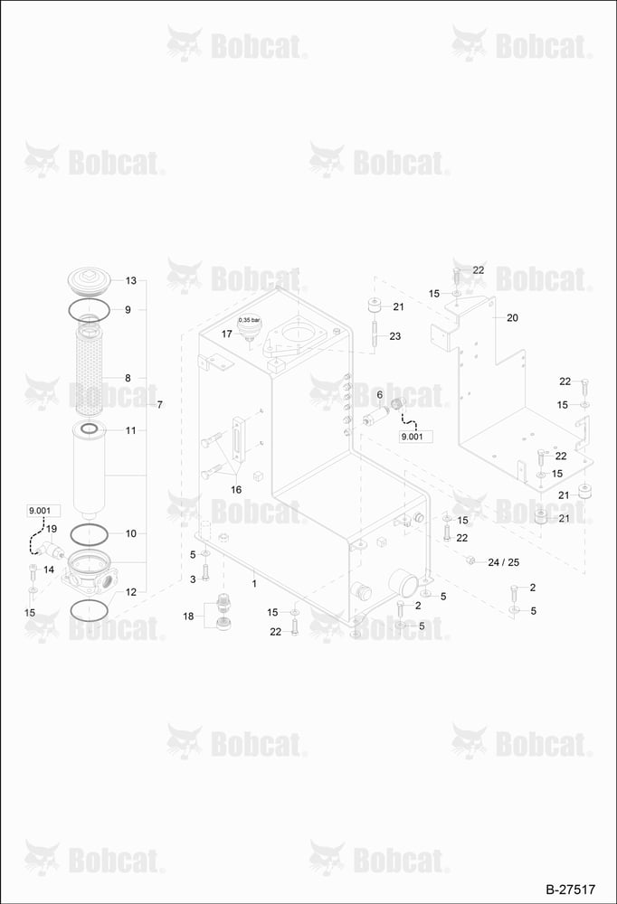 Hydraulic Oil Tank 120000A97 - 120000A0390