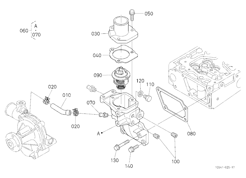 Water Flange And Thermostat