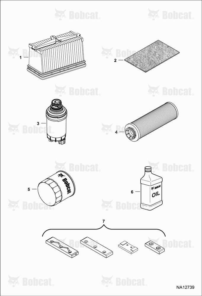Scheduled Maintenance Items (Every 500 Hours Or Every 6 Months)