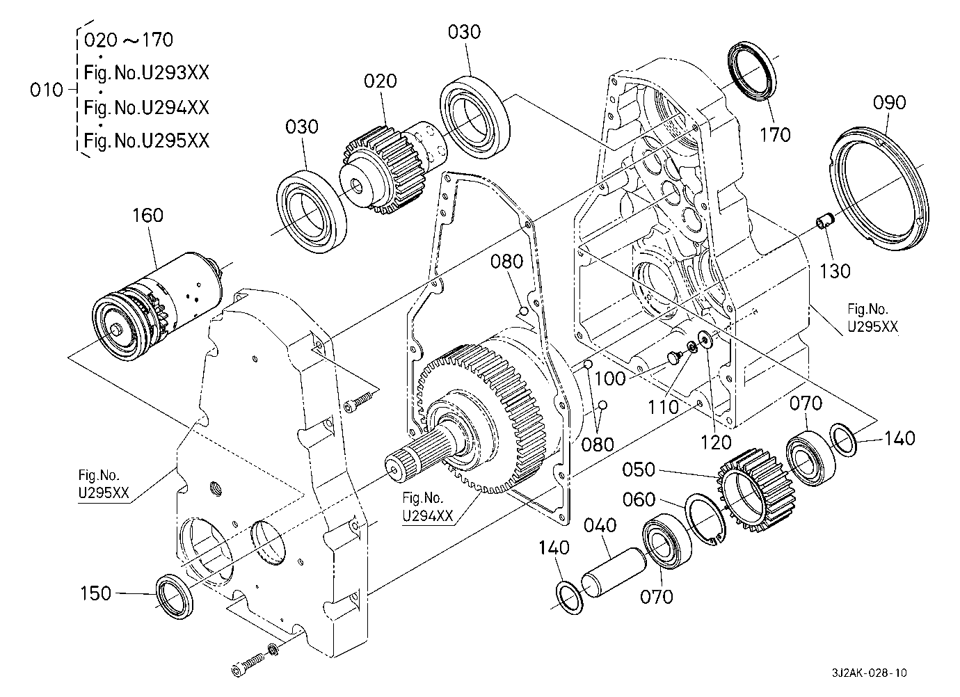 Front Pto Kit (21 Splines) (Gear) (W/G No.M3964) [