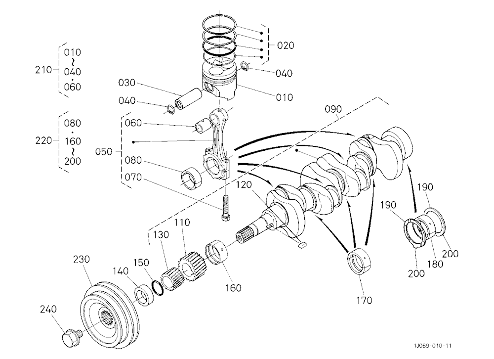 Piston And Crankshaft