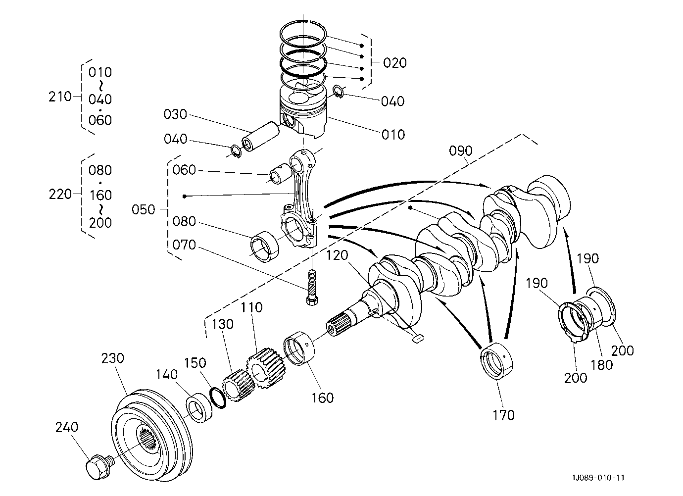 Piston And Crankshaft