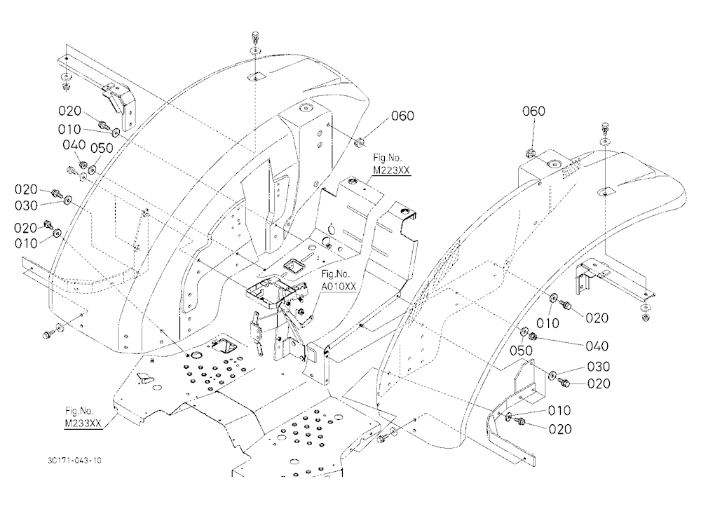 Fender (Lower Position) [Except Rear Wheel 18.4-26