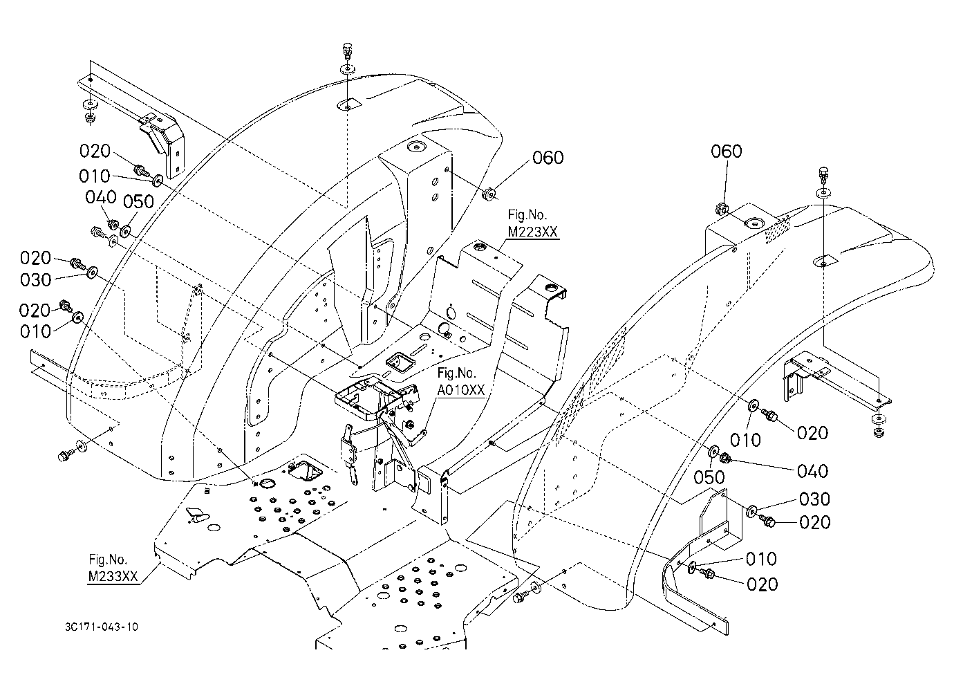 Fender (Lower Position) [Except Rear Wheel 18.4-26