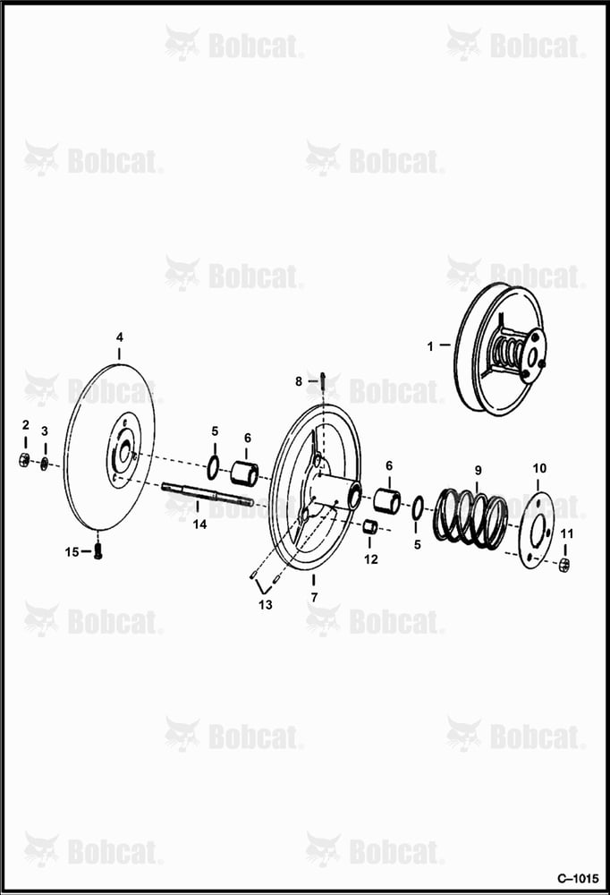 Variable Speed Driven Sheave (M-500 Models) (All M-444) (Used W/Straight Jackshaft) 100111001 - 100144567