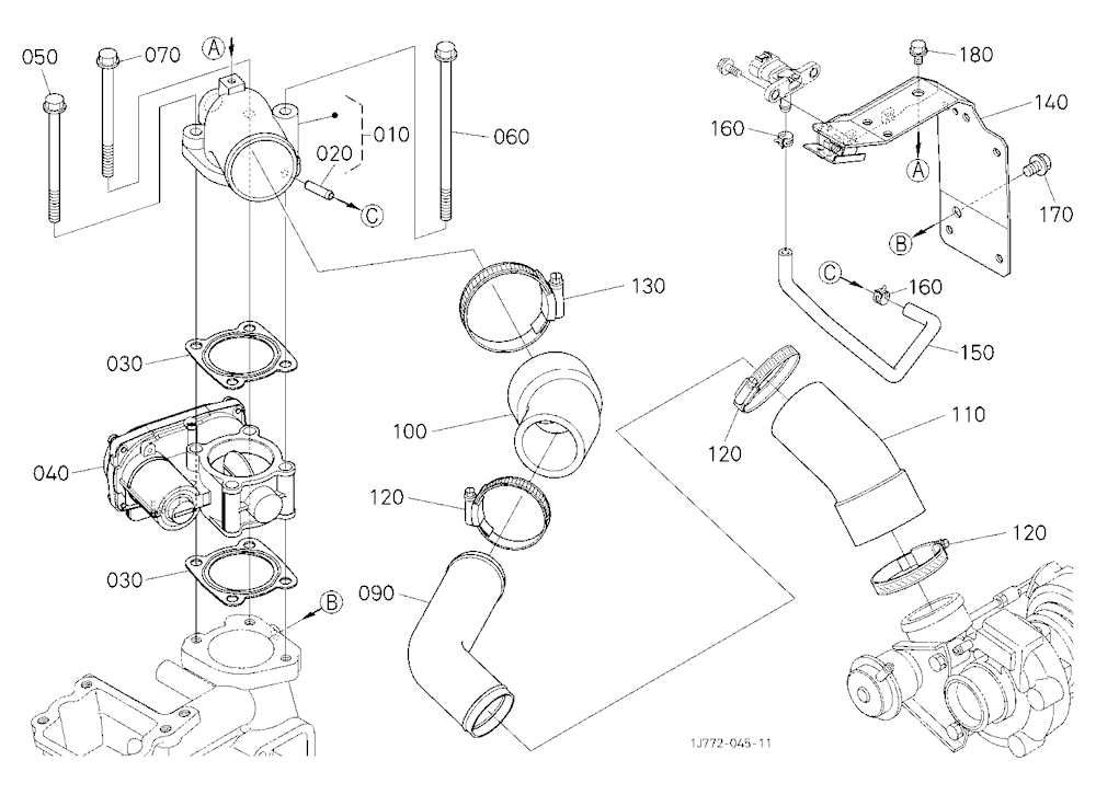 Air Cleaner Flange And Throttle Valve