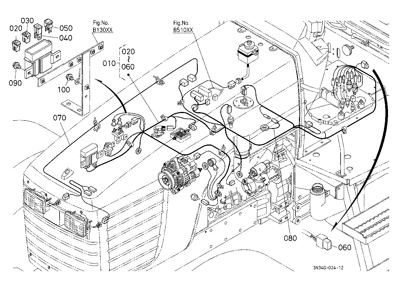Electrical Wiring (Engine) [Except Dual Speed Type