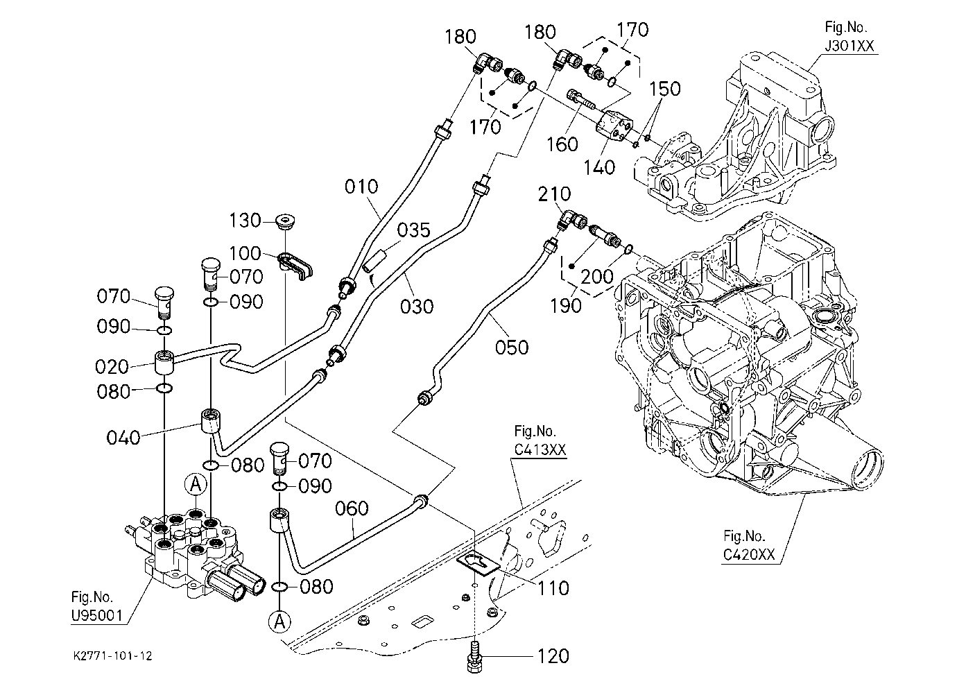 Front Control Valve Kit (Oil Line) 2 [Option]