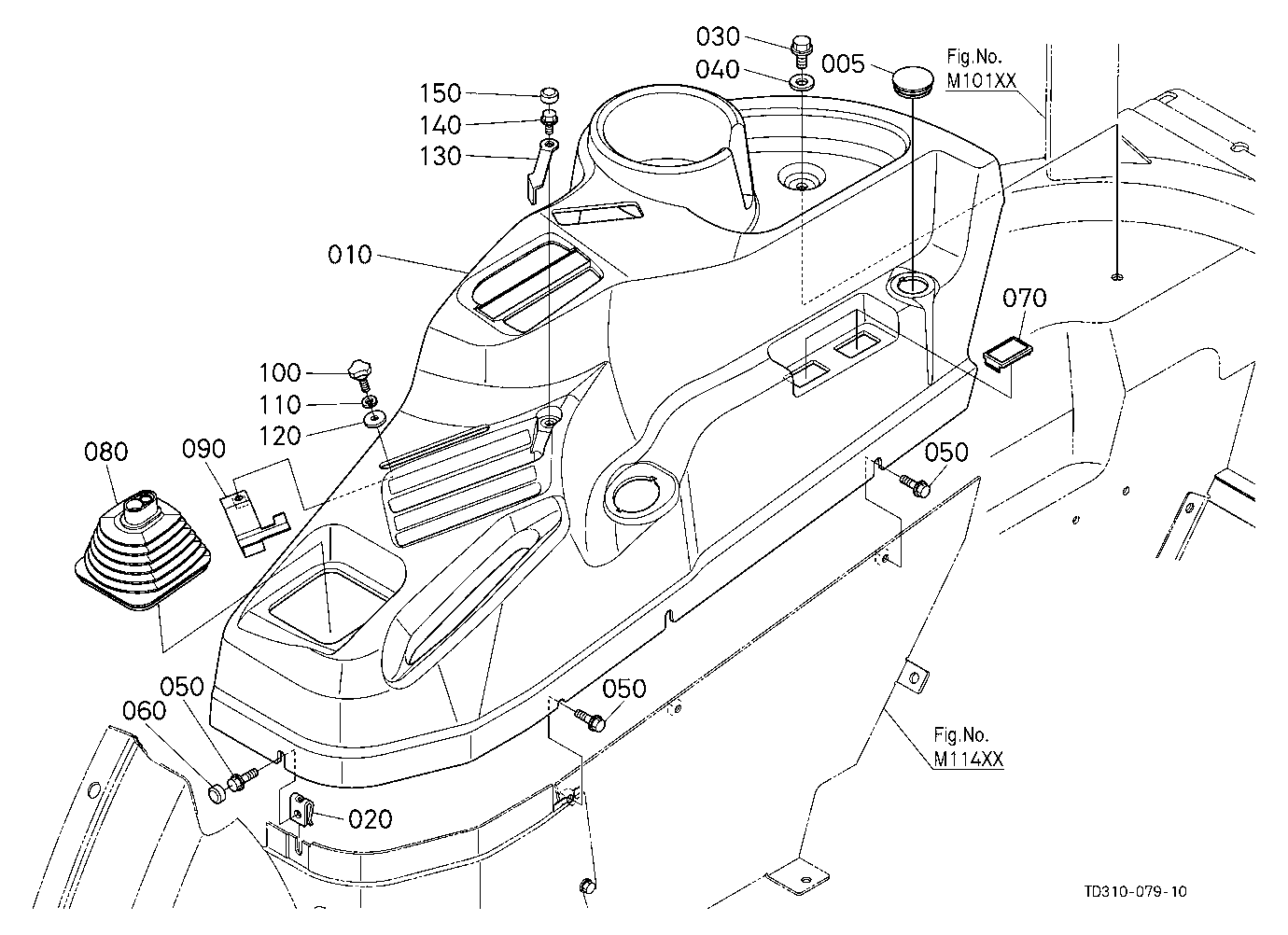 Hydraulic Control Lever Guide (Upper)