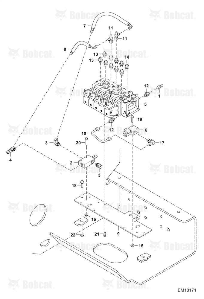 Hydraulic Circuitry (Control Valve) (Leveling)  B3KW11001 & Above