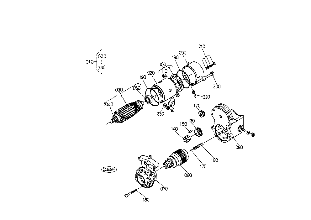 Starter(Component Parts)(Not For Reman Unit)