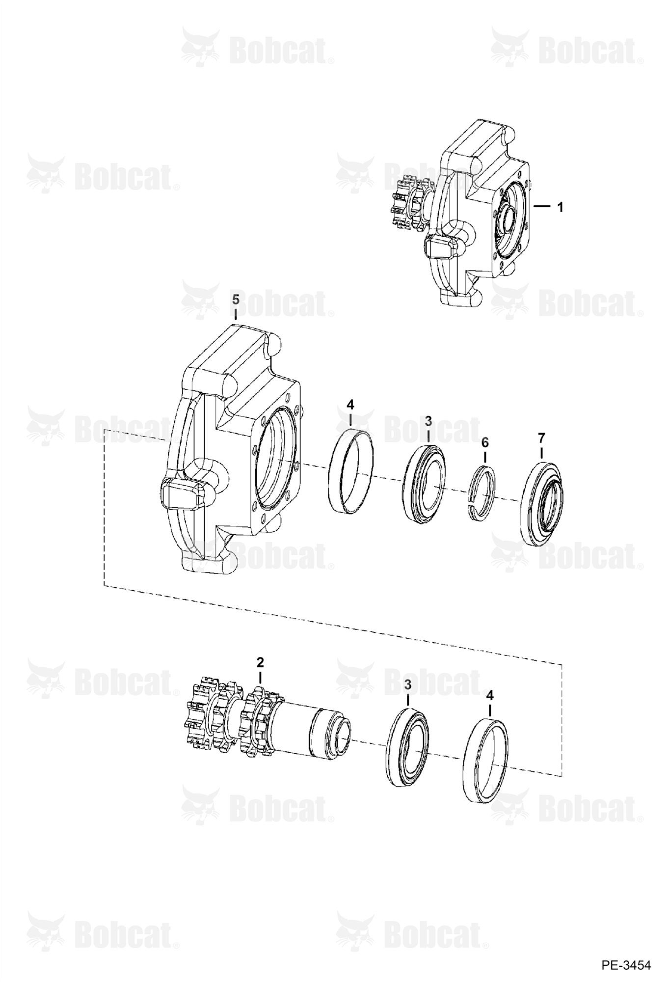 Motor Carrier (Drive Motor Mount Assy.) (Single Speed Motor) (W/O Speed Sensor)