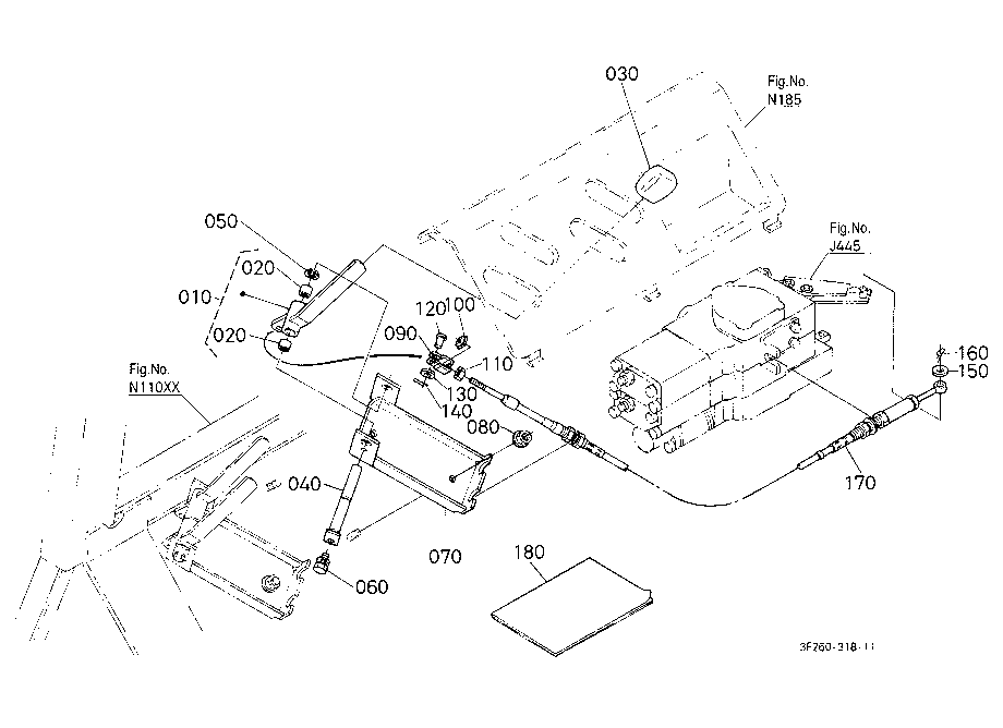 Auxilairy Control Valve Lever Kit (3Rd) [Option]