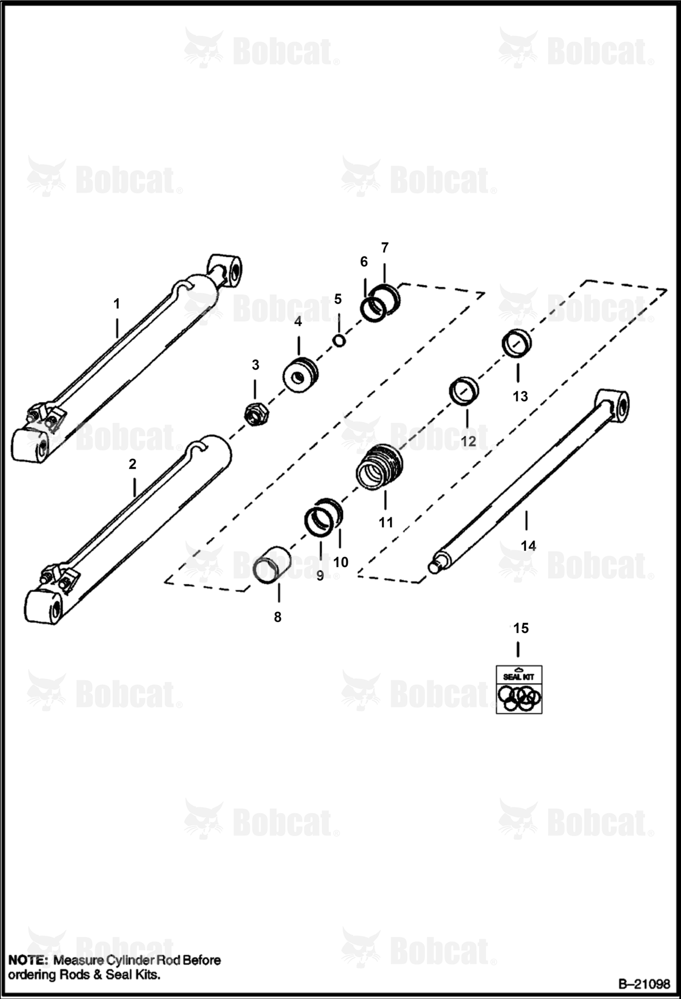 Lift Cylinder (W/1-1/2" Rod)  12001 & Above