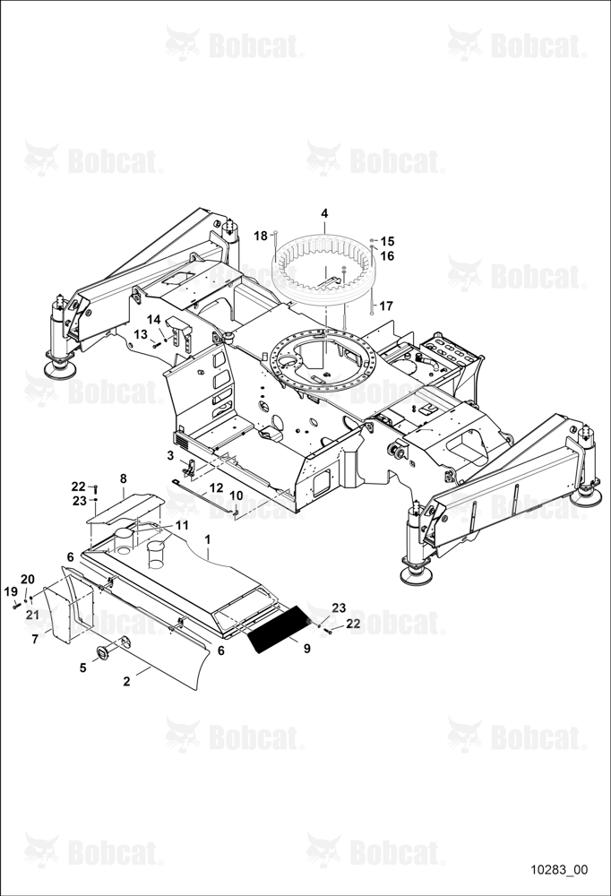 Chassis With Guard and Supports - 4