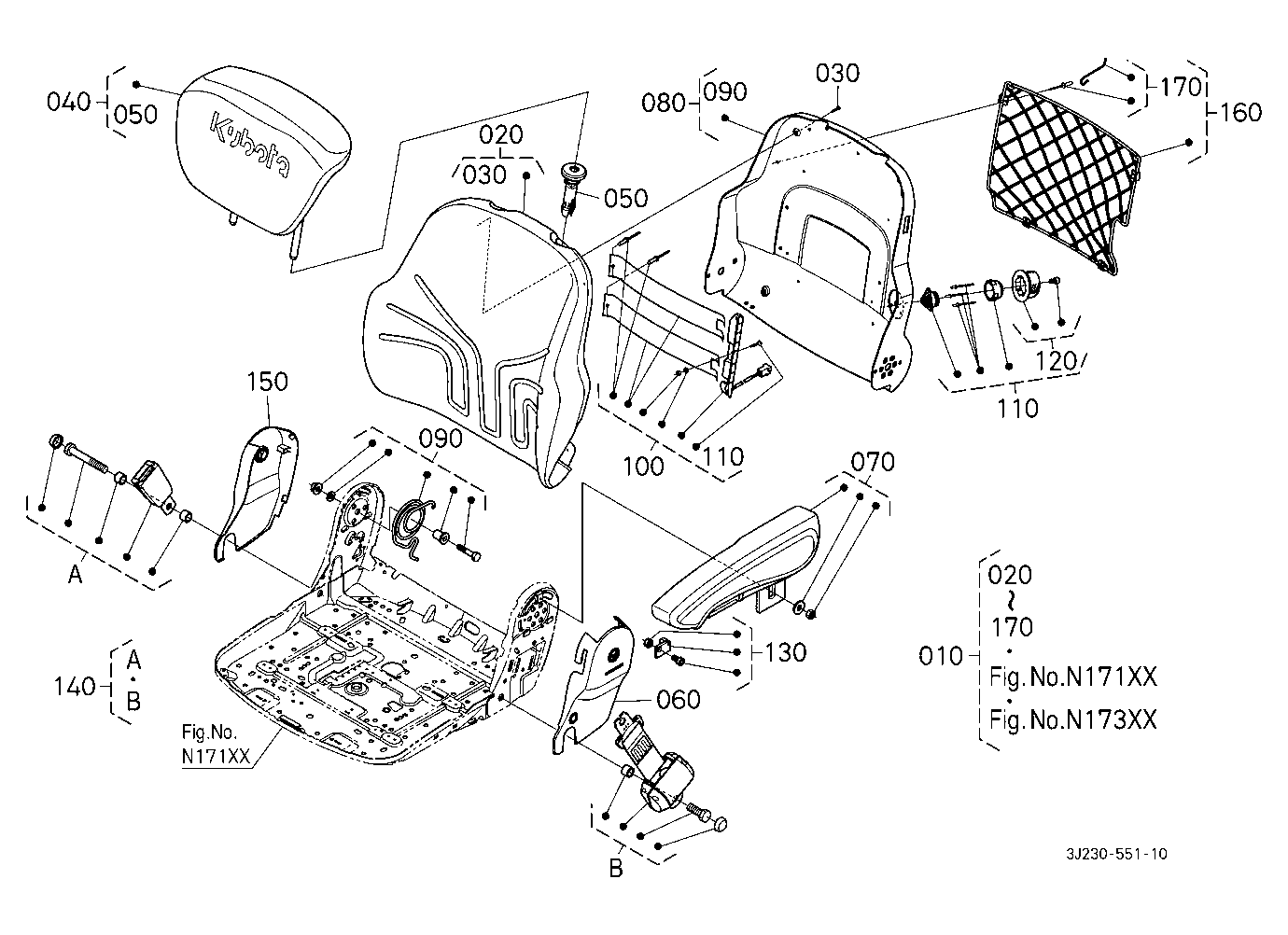 Seat2 (Armrest/Backrest) [Component Parts]