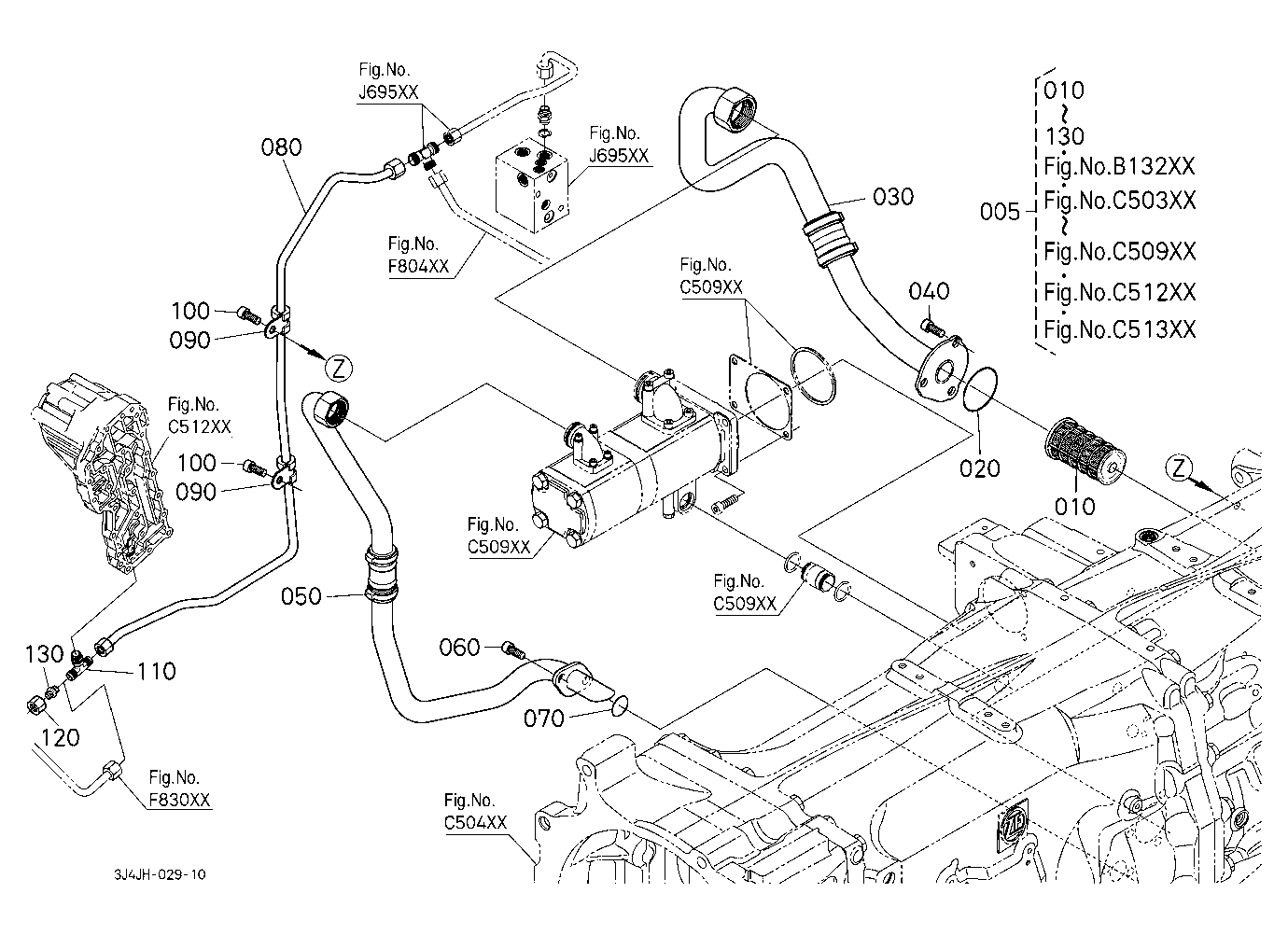 Transmission (Hydraulic Pipe) Component Parts
