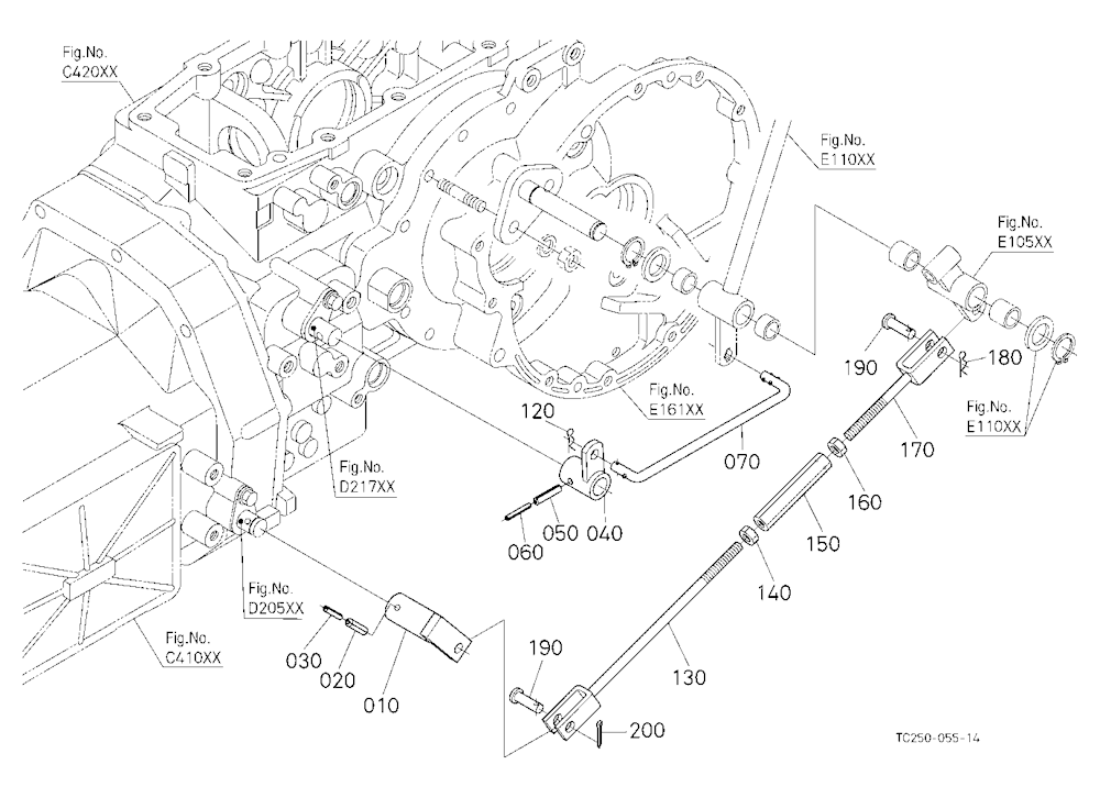 Range Gear Shift And Shuttle Shift Rod