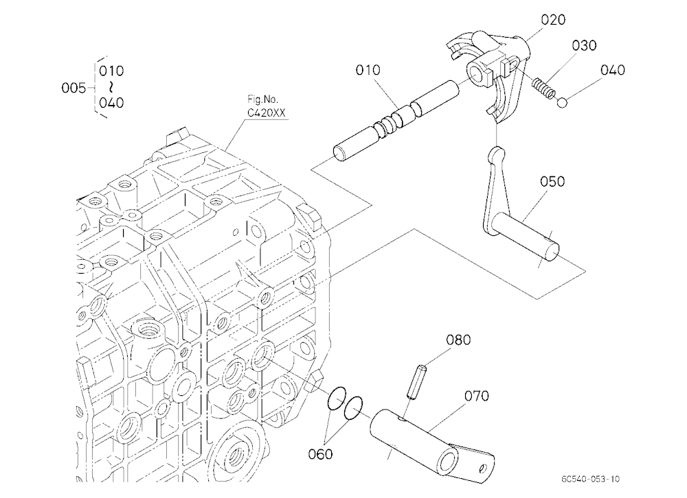 Range Gear Shift Fork