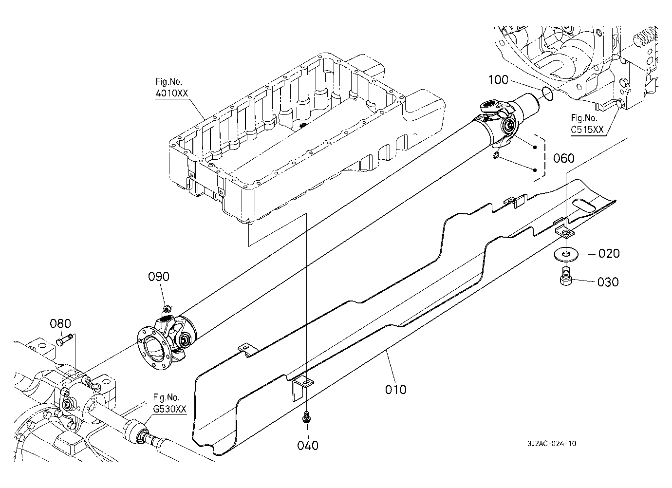 Propeller Shaft And Cover [W/O Front Suspension]