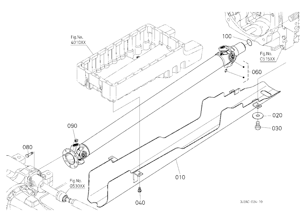 Propeller Shaft And Cover [W/O Front Suspension]