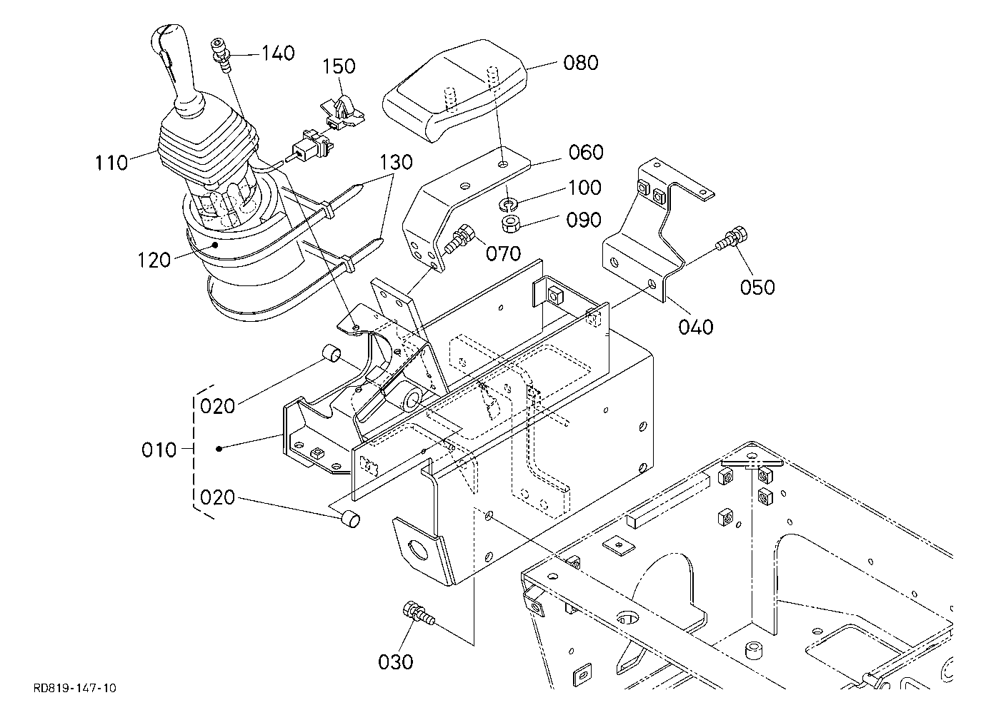 Control Lever (Lever Rh) [Angle Blade Type]