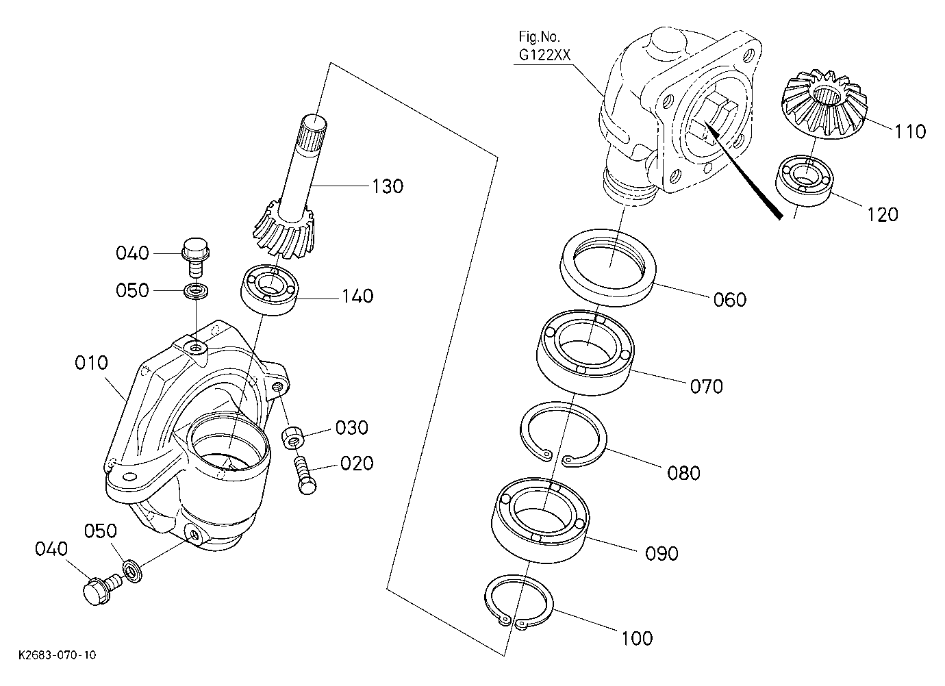 Front Axle Case Rh