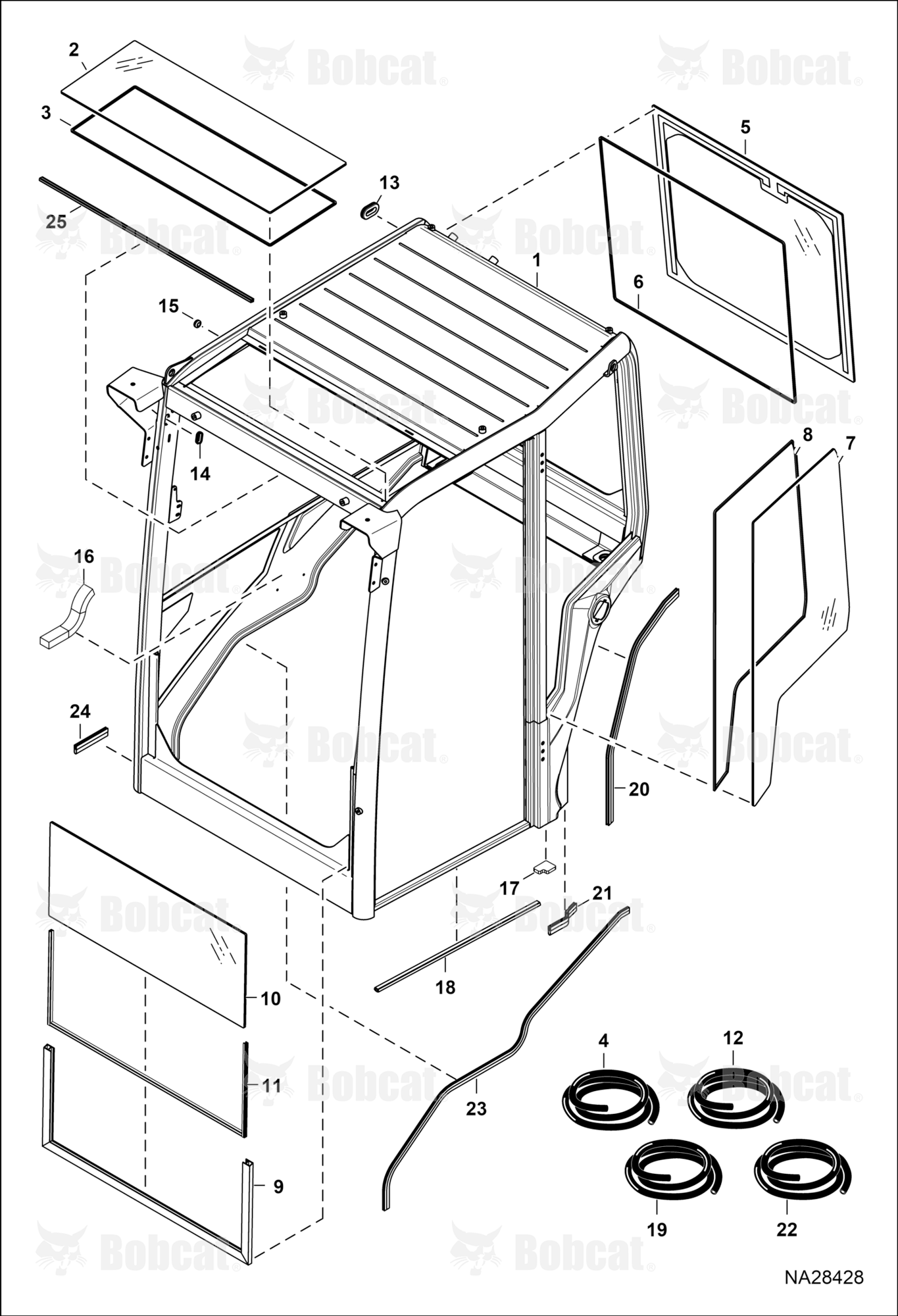 Operator CAB (Windows)(Seals)
