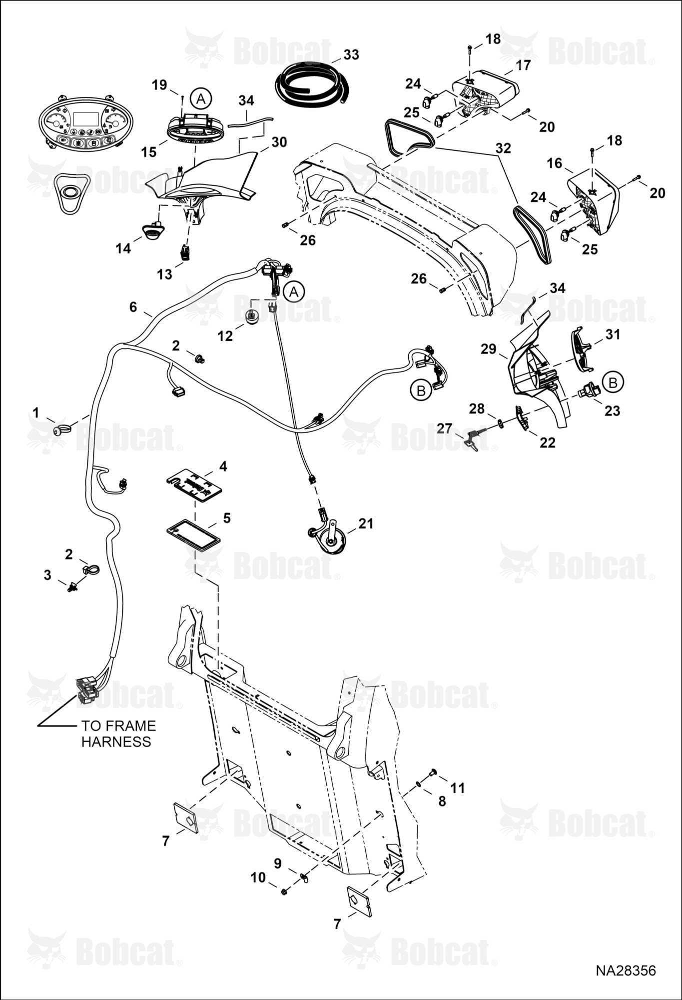 CAB Electrical Circuitry (Standard) (Telematic Connection)