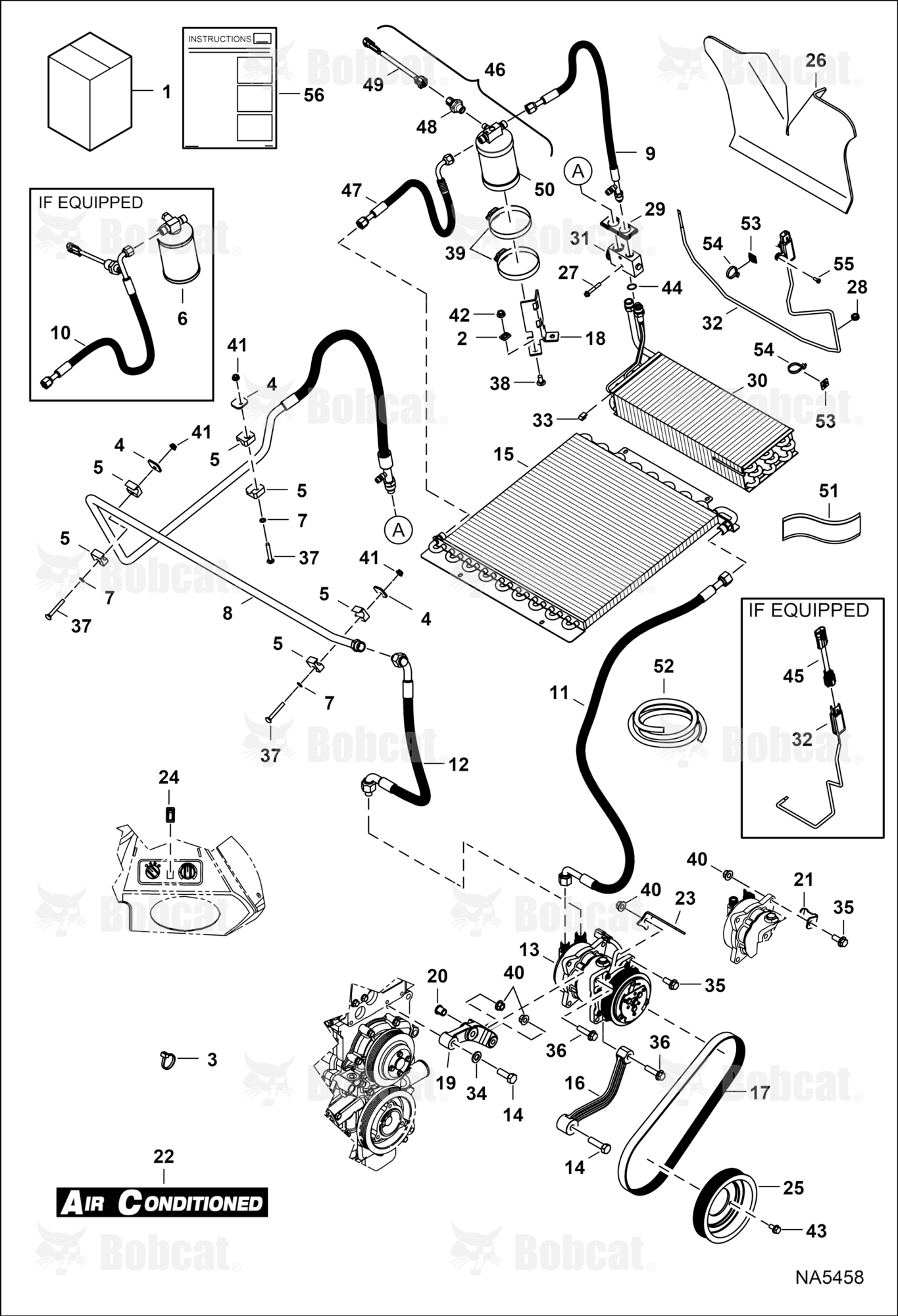 Heater & A/C (A/C Kit) (Plastic Housing)  A3NT11001 - A3NT12369, A3NU11001 - A3NU11111