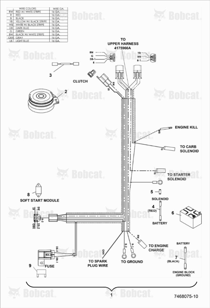 NON-EFI Lower Wire Harness