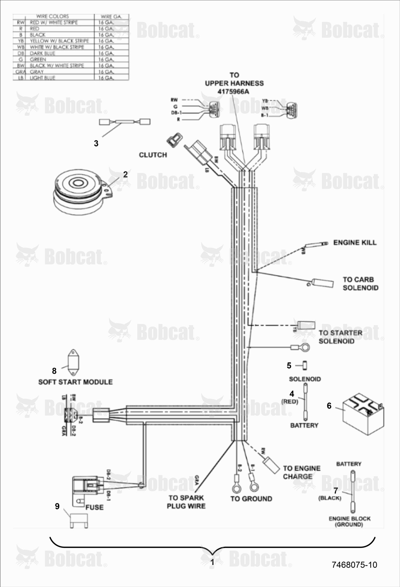 NON-EFI Lower Wire Harness