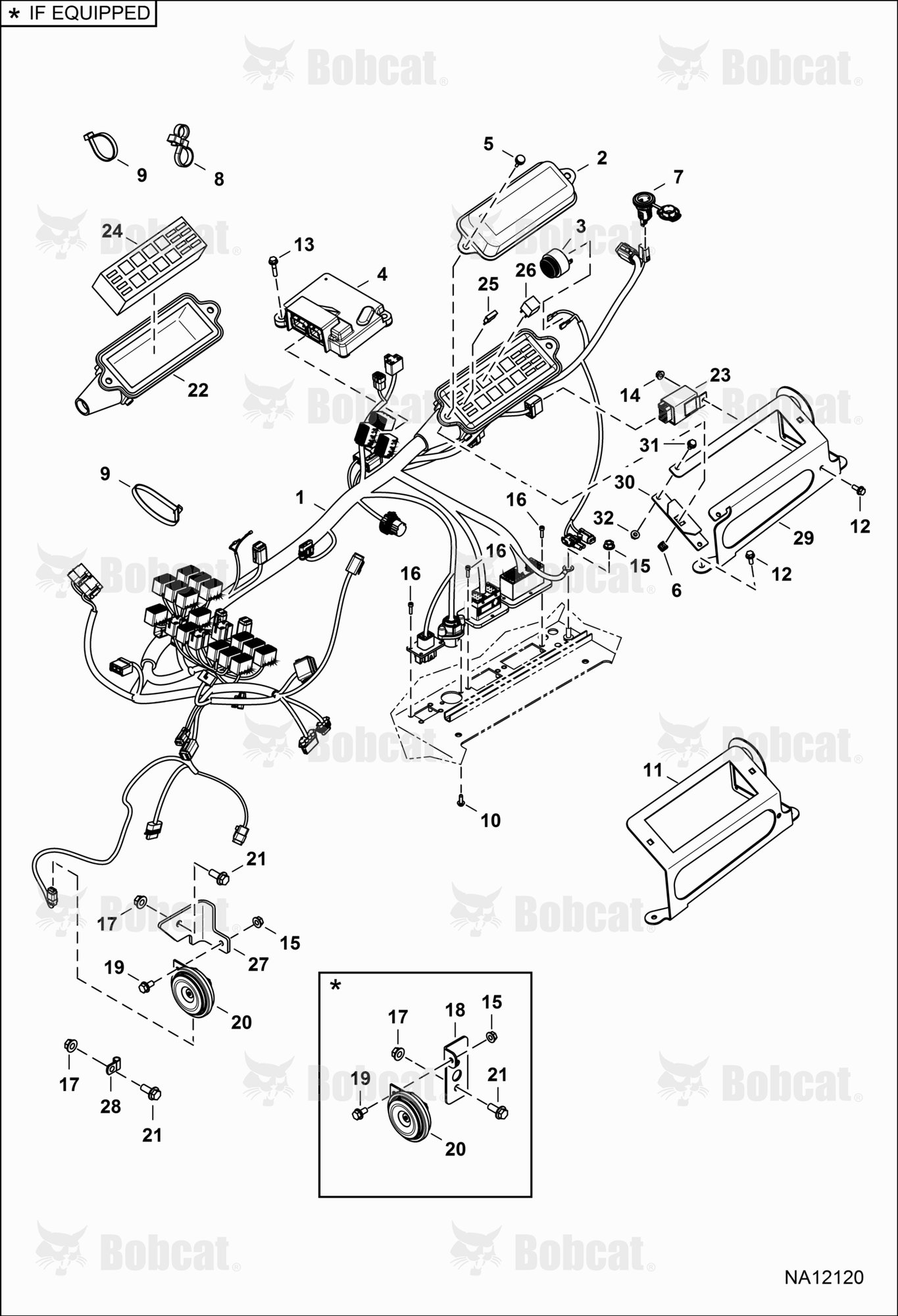CAB Electrical Circuitry (Lower Harness)