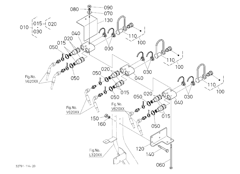 Auxiliary Control Valve Coupler (W/G No.L3995) [Op