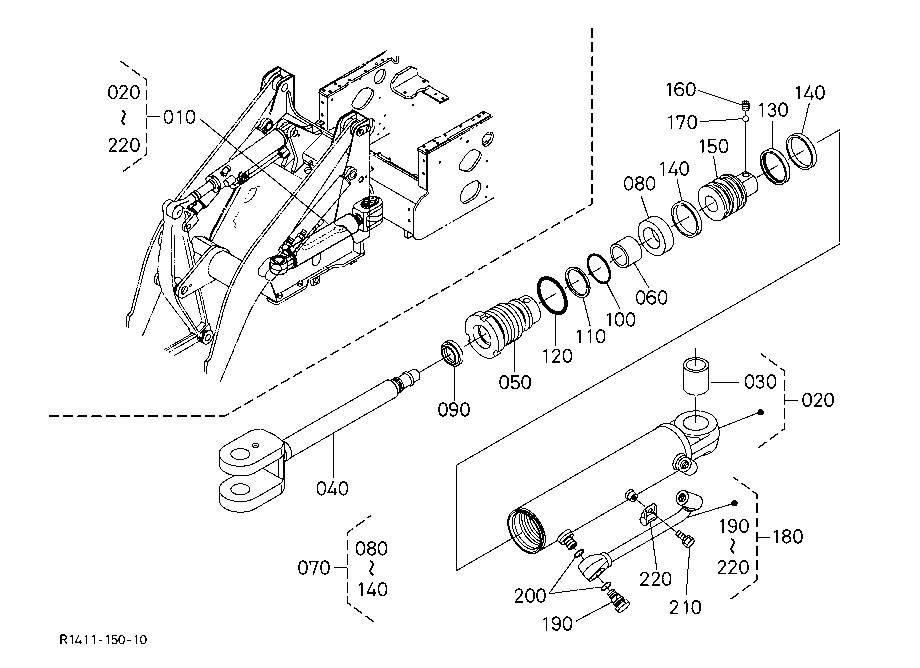 Steering Cylinder (Component Parts)