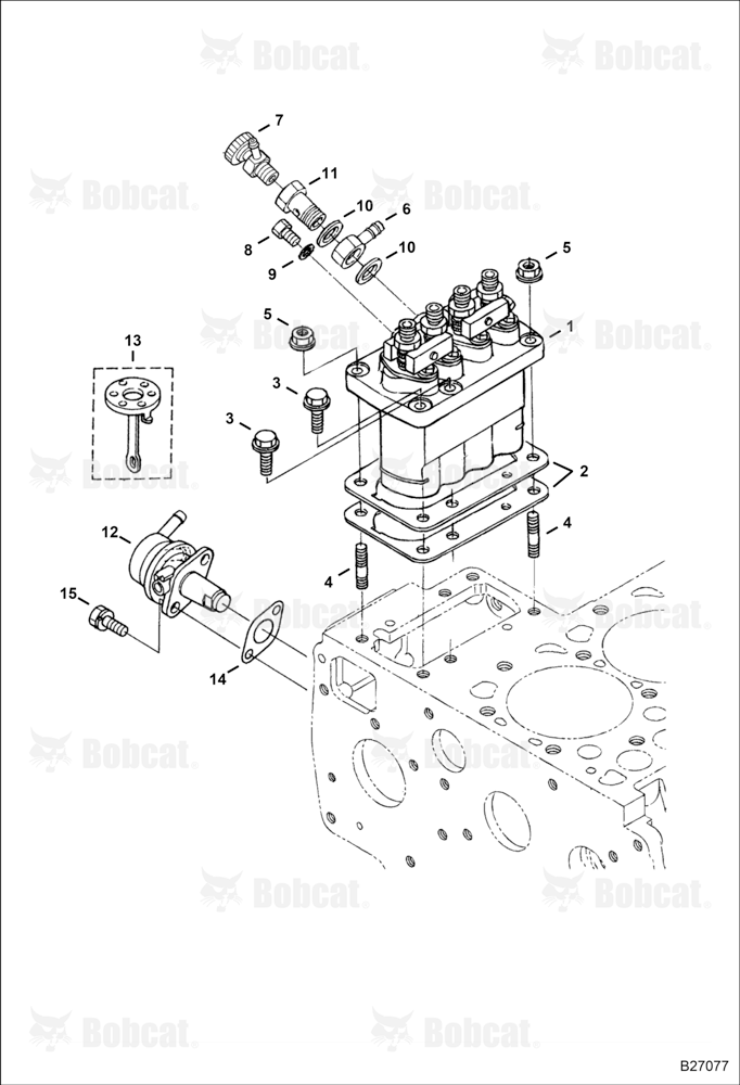Fuel and Injection Pump (Blue) (Engine Serial # V2403-B******)