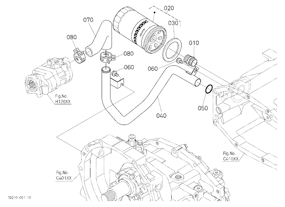 Hydraulic Oil Line (Inlet)