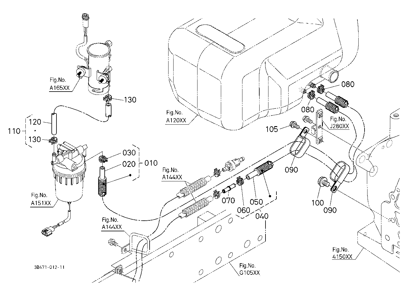 Fuel Pipe (Fuel Pump/Separator)