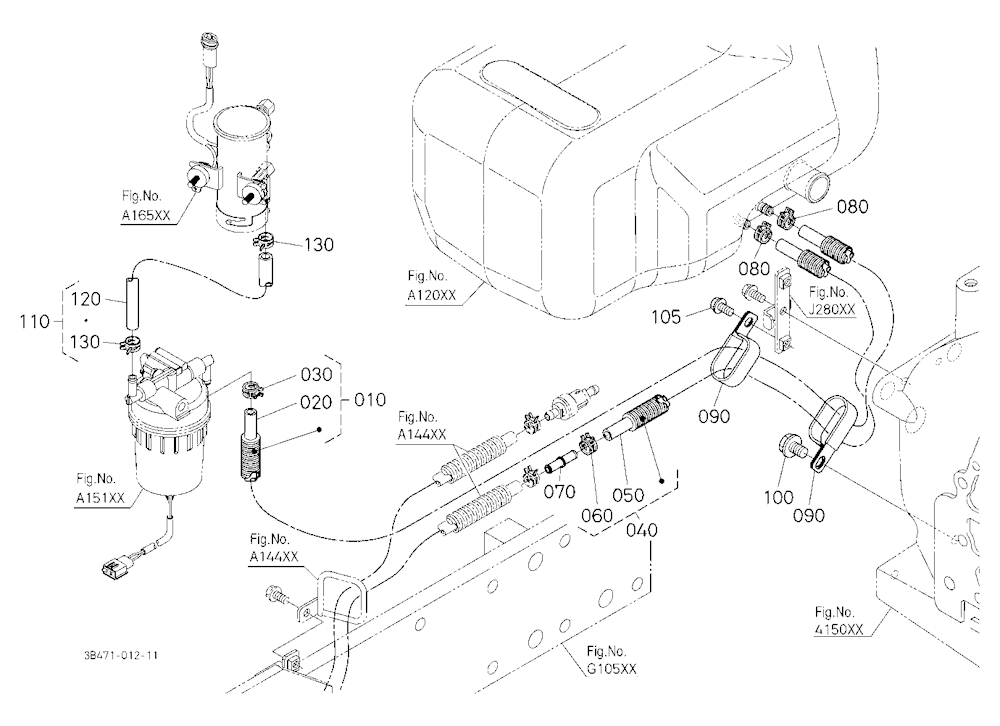 Fuel Pipe (Fuel Pump/Separator)