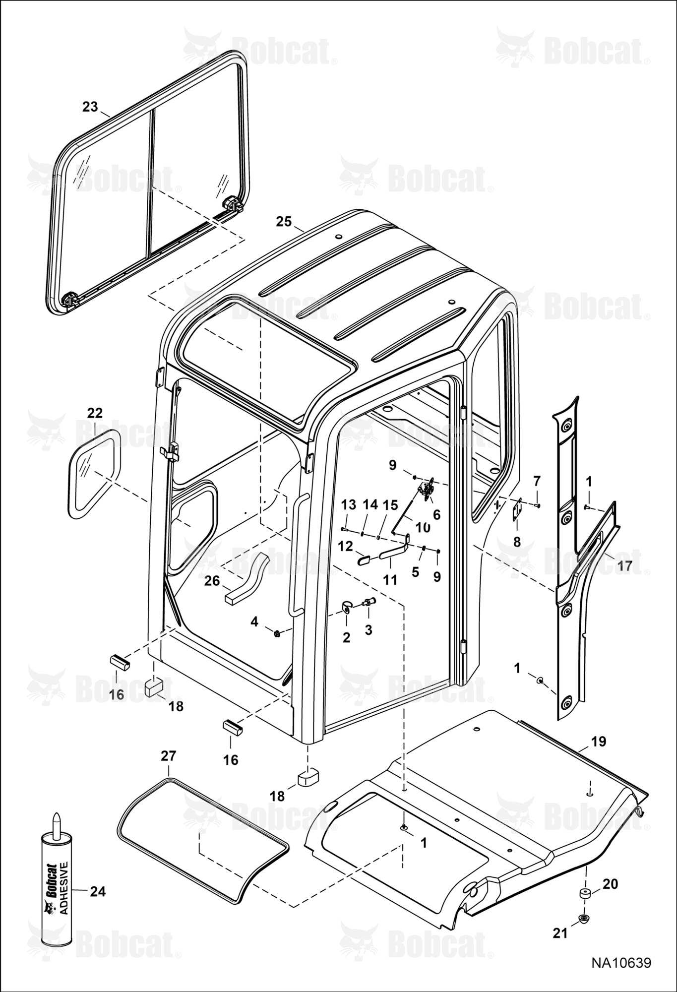Operator CAB (RH Window & Insulation)