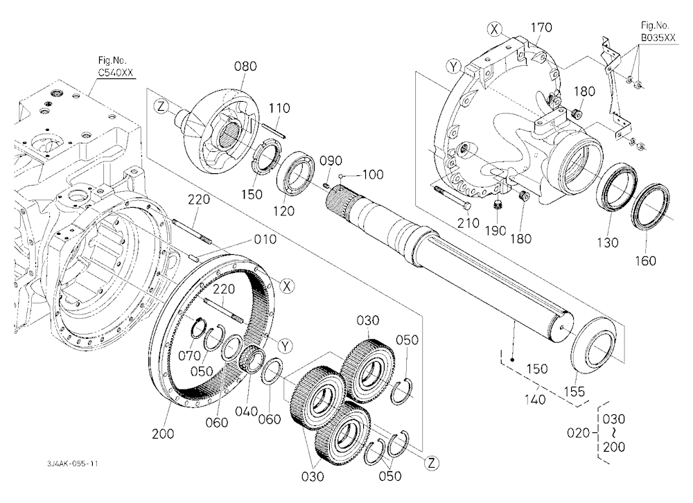 Rear Axle [Bar Type Axle]