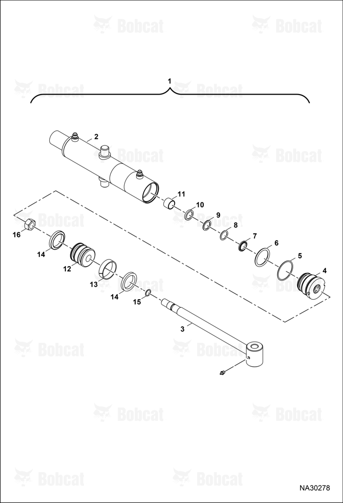 Tractor Backhoe BH67 (Swing Cylinder)  B77F00101 & Above