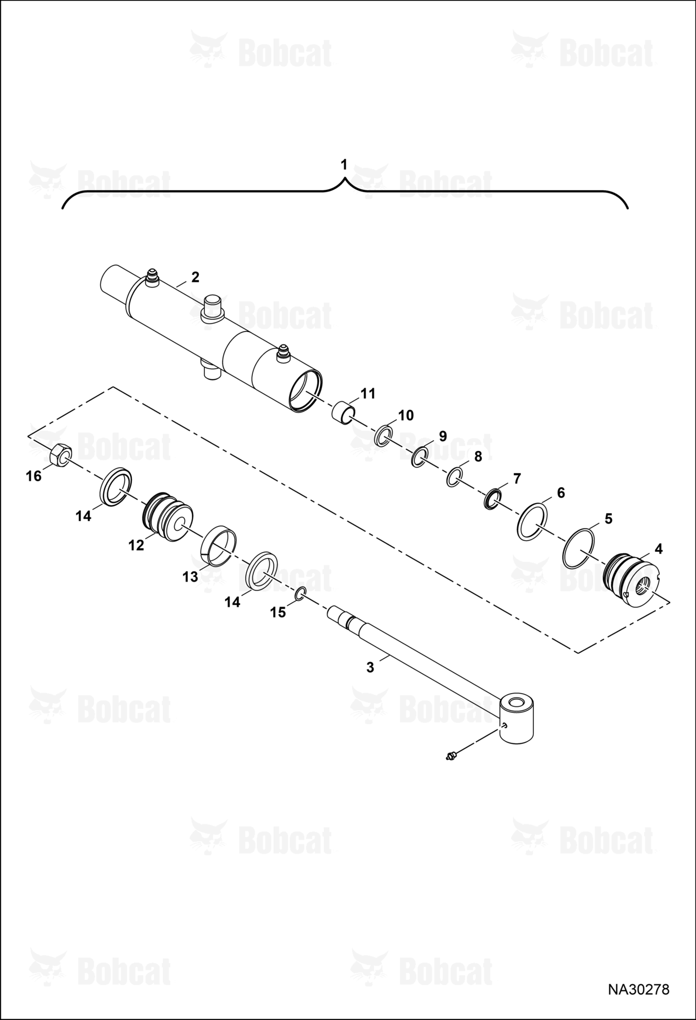 Tractor Backhoe BH67 (Swing Cylinder)  B77F00101 & Above