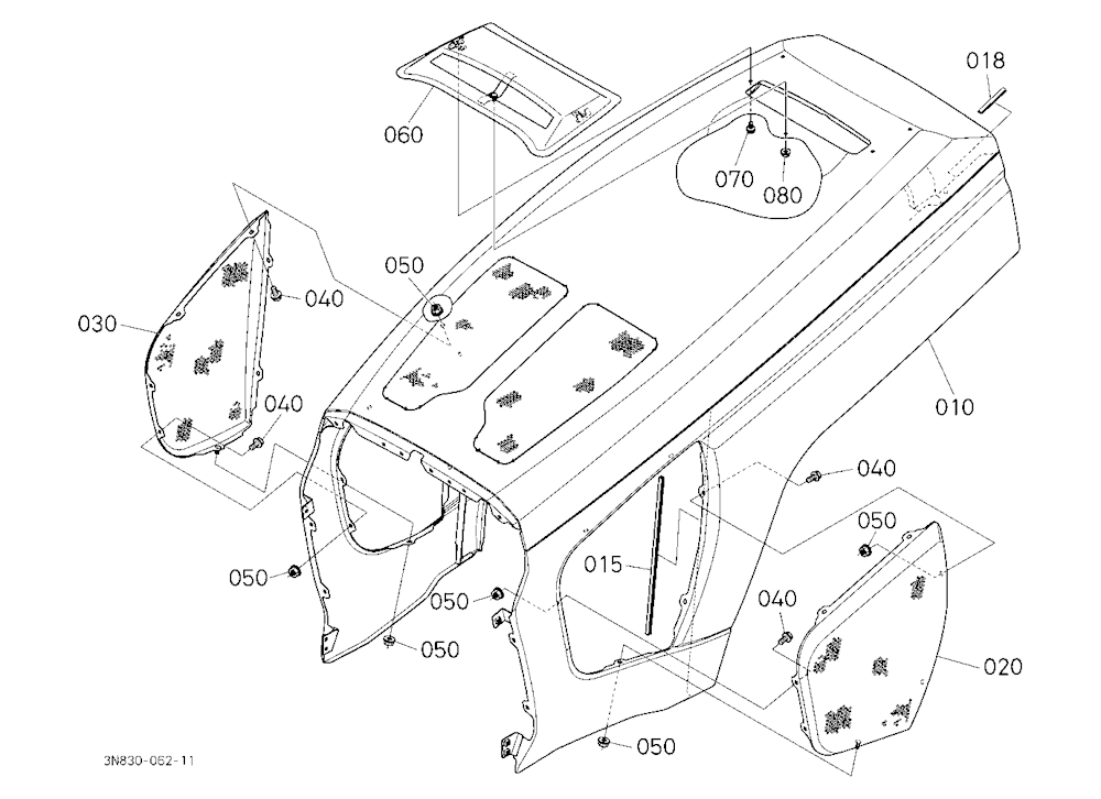 Hood (Bonnet) Upper