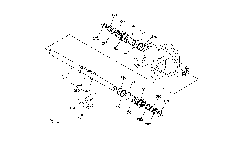 Steering Cylinder [New Type] [Component Parts]